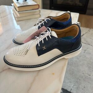 Stylish White and Navy Women's Athletic golf  Shoes